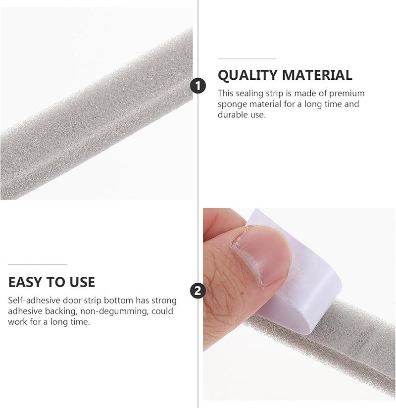 Self Adhesive Door Frame Sealing Sponge Tape 200x1 5x1cm Soundproof Weatherstripping Strip - Image 4